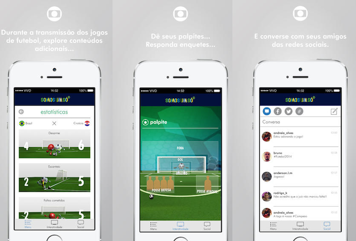 App da Globo é uma segunda tela da TV (Foto: Divulgação/AppStore)