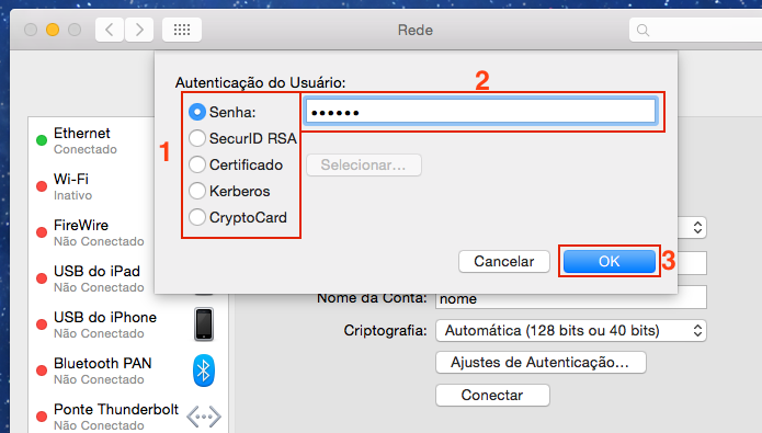 Configurando a autenticação da conexão VPN (Foto: Reprodução/Edivaldo Brito)