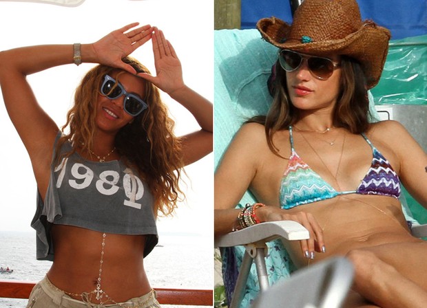 Body Chain - Beyoncé e Alessandra Ambrósio (Foto: Tumblr / Reprodução | Grosby Group)