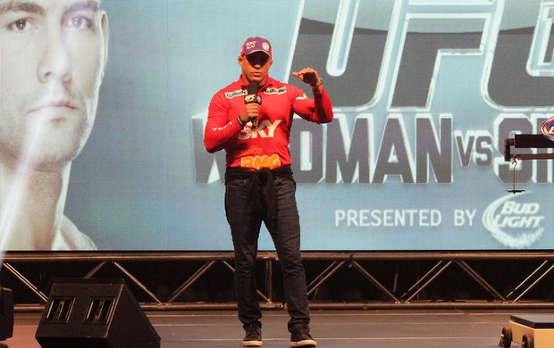 Vitor Belfort pesagem UFC 168 (Foto: Evelyn Rodrigues)