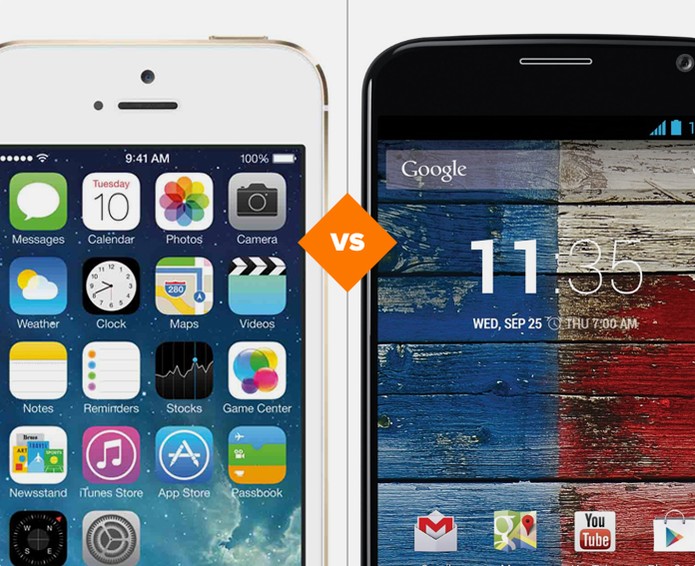 iPhone 5S ou Moto X, qual dos smarts sairá melhor nesta disputa (Foto: Arte/ TechTudo) iPhone 5S ou Moto X, qual dos smarts sairá melhor nesta disputa (Foto: Arte/ TechTudo)