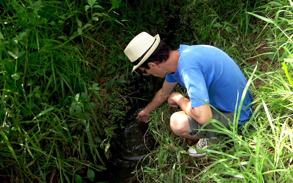 Caçador de rios de São Paulo (Foto: TV Globo/Reprodução)