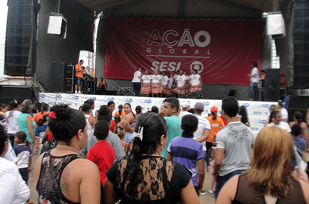 Ação Global em Angical, no Piauí (Foto: Katylene França)