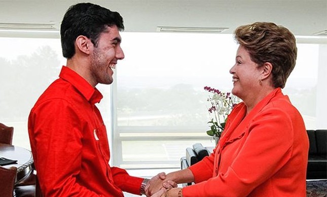Jeferson Monteiro e a presidente Dilma Rousseff (Foto: Roberto Stuckert Filho / PR)