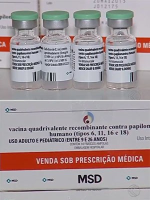 Vacina contra o HPV (Foto: TV Integração/Reprodução)