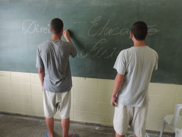 Internos da Unidade 3 da Fundação Casa conquistaram vaga em universidades (Foto: Amanda Campos/G1)