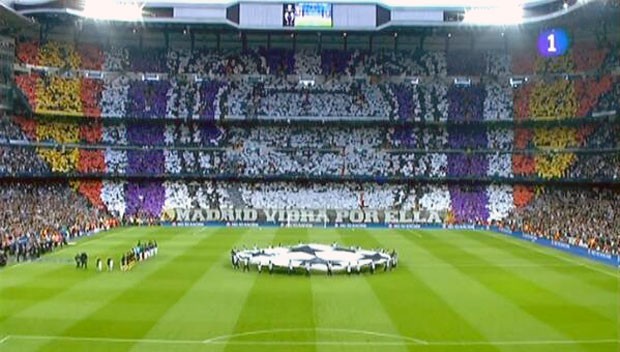mosaico torcida Real Madrid (Foto: Reprodução / Twitter)