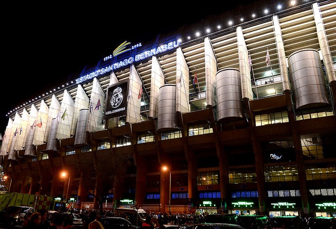 estádio Santiago Bernabeu jogo Real Madrid e Manchester United (Foto: Getty Images)