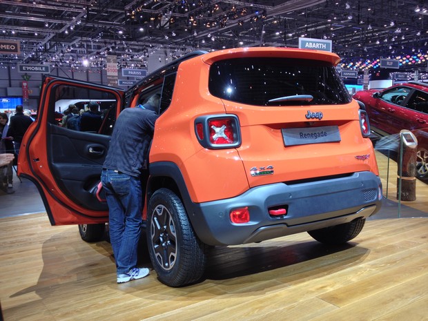 Jeep Renegade foi revelado no Salão de Genebra (Foto: Cecília Minner/G1)