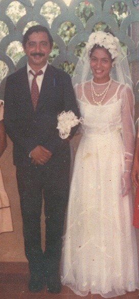 Chico Mendes e Ilzamar no dia do casamento (Foto: Arquivo de família)