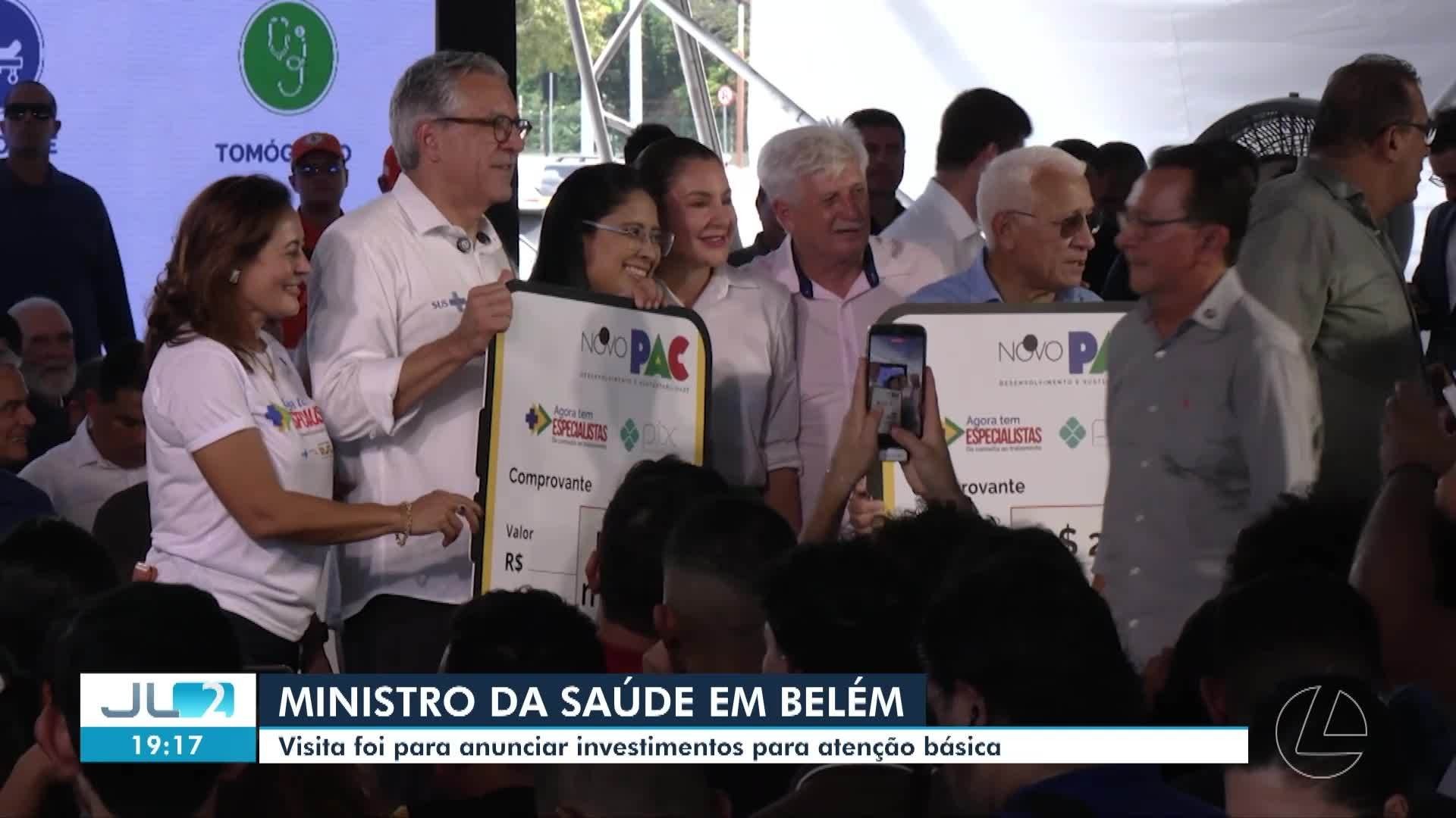 Ministro da Saúde cumpre agenda em Belém para anunciar investimentos na atenção básica​‌​