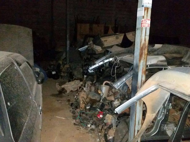 Desmanche de Veiculos Abaeté (Foto: Polícia Civil/Divulgação)