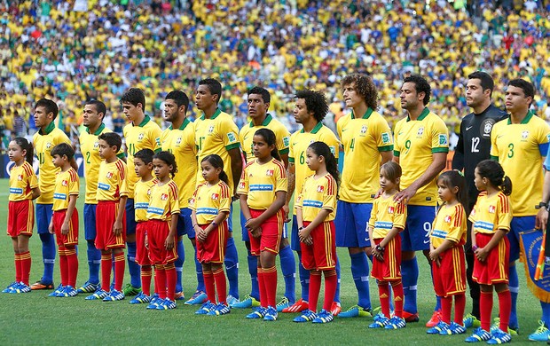 time Brasil e México Castelão (Foto: Jefferson Bernardes / Vipcomm)