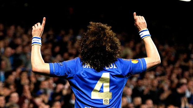 David Luiz gol Chelsea Basel (Foto: AP)