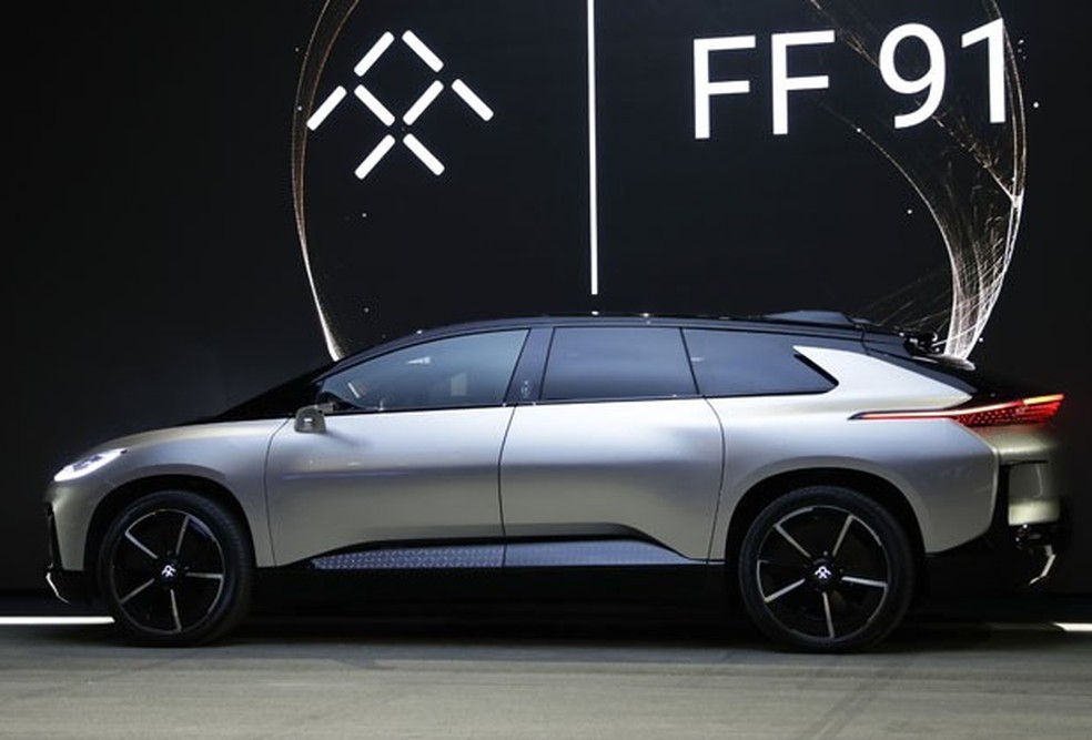 FF 91 será o primeiro carro de produção da Faraday Future. (Foto: AP Photo/Jae C. Hong)