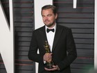 Leonardo DiCaprio comemora vitória no Oscar: 'Uma honra incrível'