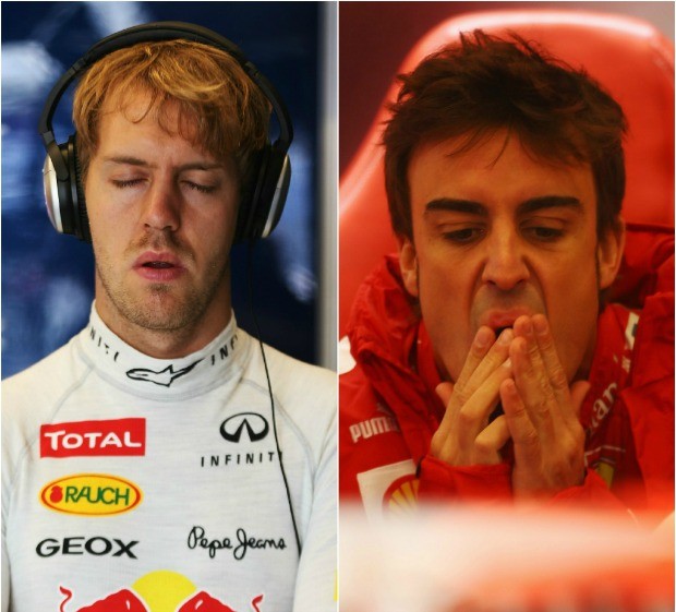 Vettel e Alonso Fórmula 1 GP dos Estados Unidos (Foto: Getty Images)
