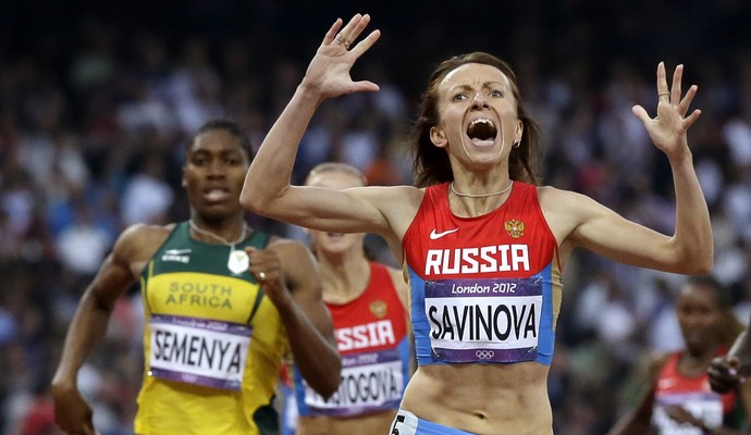 Mariya Savinova ouro Londres 2012 doping (Foto: Anja Niedringhaus/AP)