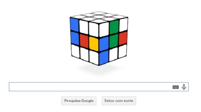 Invenção do Cubo de Rubik, o Cubo Mágico, é tema de Doodle do Google (Foto: Reprodução/Google) Invenção do Cubo de Rubik, o Cubo Mágico, é tema de Doodle do Google (Foto: Reprodução/Google)