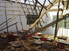 Teto de escola cai dois dias antes de reinauguração em município do TO
