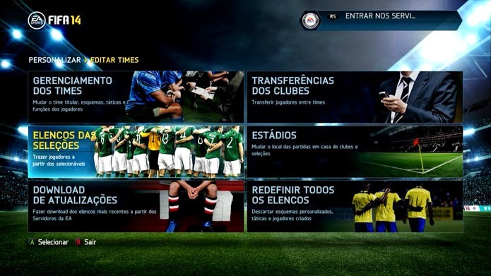 Fifa 14: como convocar sua própria seleção no jogo de futebol (Foto: Reprodução/Murilo Molina)