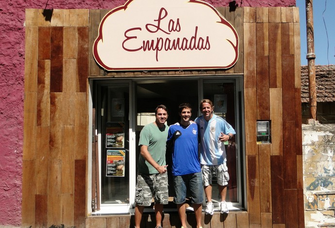 Laprovittola com os sócios do "Las Empanadas" (Foto: Marcello Pires)