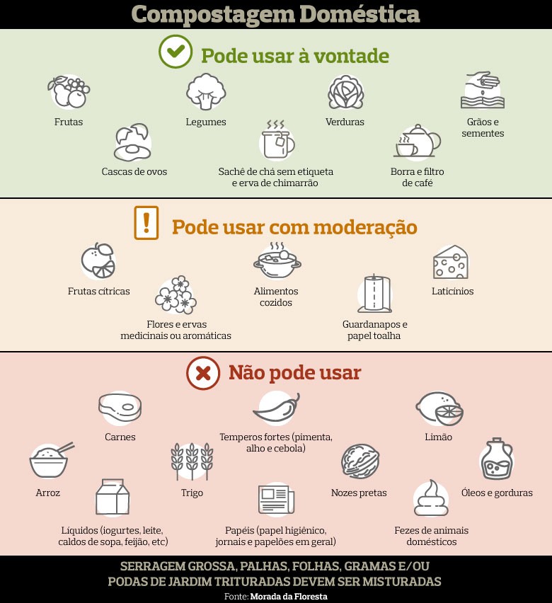 info-compostagem-doméstica (Foto: Redação Globo Rural)