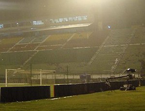 foto chuva juiz de fora estádio mário helênio tupi (Foto: Bruno Ribeiro)