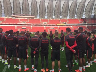 Inter, treino, Beira-Rio (Foto: Divulgação / Internacional) Inter, treino, Beira-Rio (Foto: Divulgação / Internacional)
