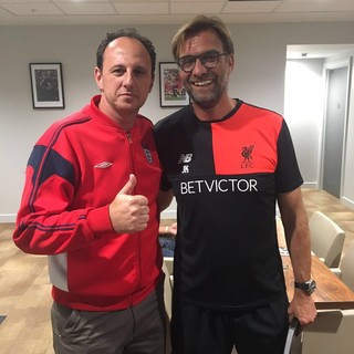Rogério Ceni Jurgen Klopp Liverpool (Foto: Divulgação) Rogério Ceni Jurgen Klopp Liverpool (Foto: Divulgação)