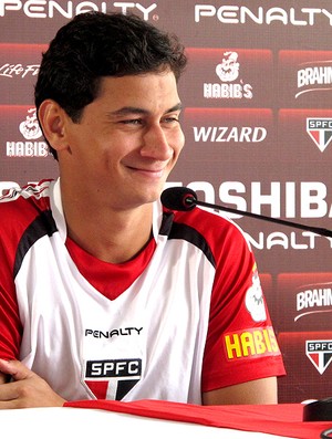 Paulo Henrique Ganso em entrevista no São Paulo (Foto: Carlos Augusto Ferrari / Globoesporte.com)