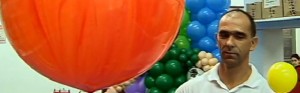 Empresário ganha R$ 1 milhão com balões (Reprodução/TV Globo)