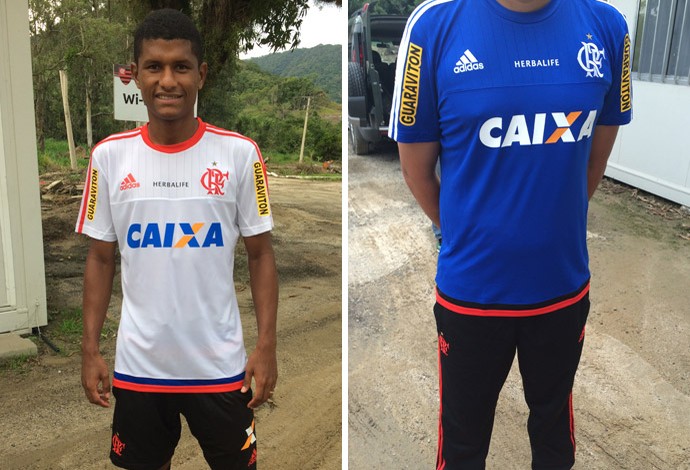 montagem camisa Flamengo (Foto: Ivan Raupp)