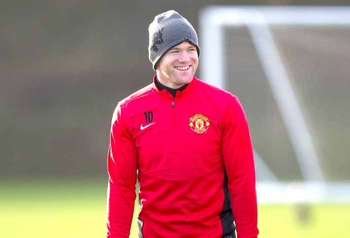 Rooney treino do Manchester United (Foto: AP)
