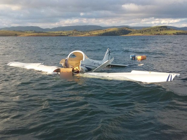 Avião que caiu no Lago de Furnas havia saído decolado de Pará de Minas (Foto: Ivan Antônio Ávila)
