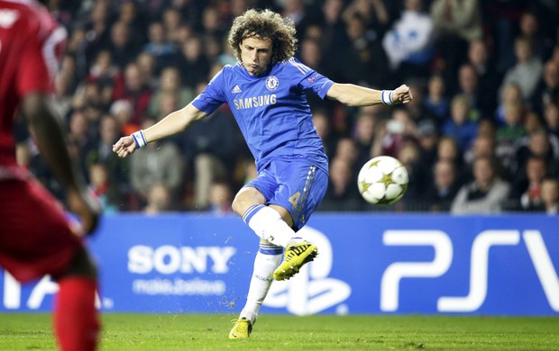 david luiz, Nordsjaelland e chelsea  (Foto: Agência AFP)