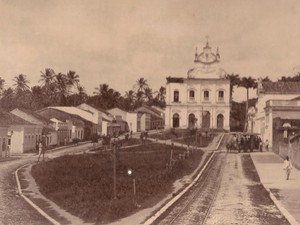 Foto datada do século XVIII do local onde seria construída a Praça 1817, em João Pessoa (Foto: Eliete Gurjão/Arquivo Pessoal)