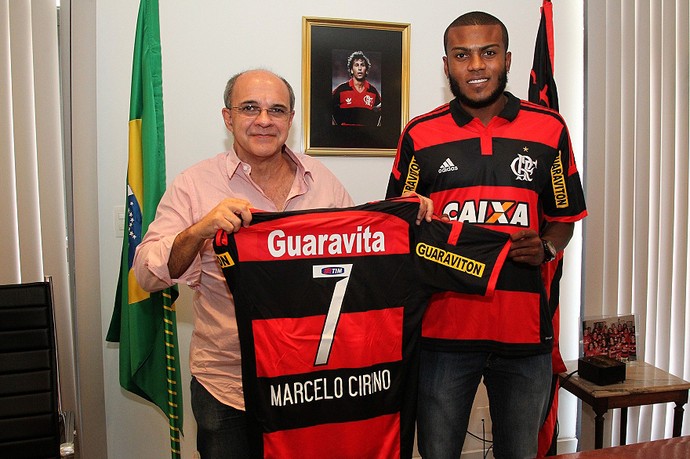 Apresentação Marcelo Cirino Flamengo (Foto: Gilvan de Souza / Flamengo)