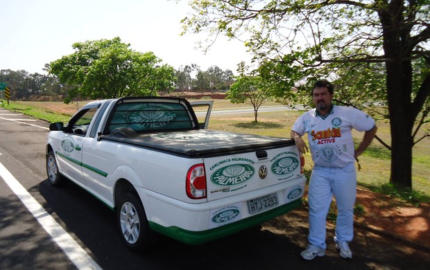 Carro torcedor palmeirense (Foto: Arquivo pessoal)