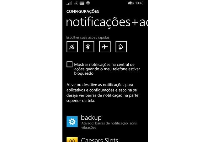 Você pode customizar os ícones (Foto: Reprodução/Thiago Barros)