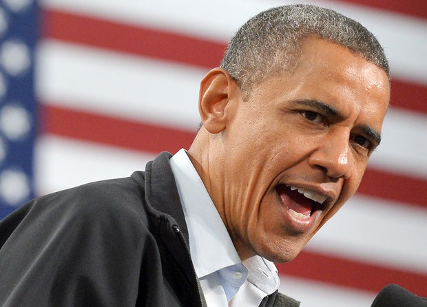 O presidente dos EUA, Barack Obama, discursa nesta sexta-feira (2) em Springfield, Ohio (Foto: AP)