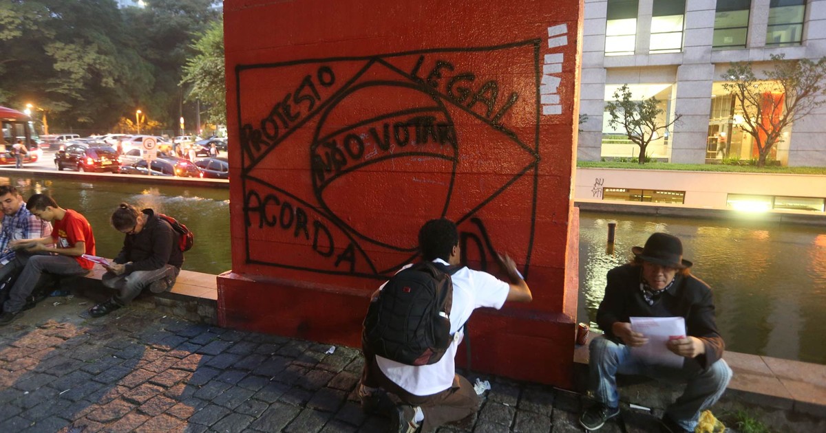 G Sp H Ato Contra Copa Ocupa Trecho Da Avenida Paulista