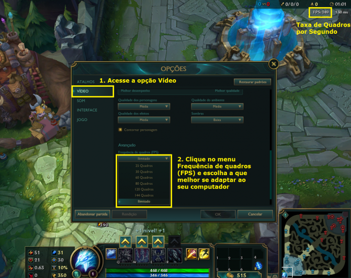 Como melhorar seu FPS em League of Legends (Foto: Reprodução/Paulo Vasconcellos)
