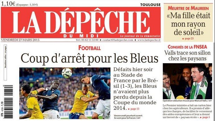 Capas jornais França