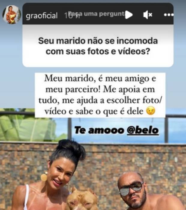 Gracyanne Barbosa responde a seguidor (Foto: Reprodução/Instagram)