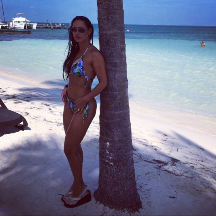 Falcão futsal Tatiana férias Cancún (Foto: Reprodução Instagram)