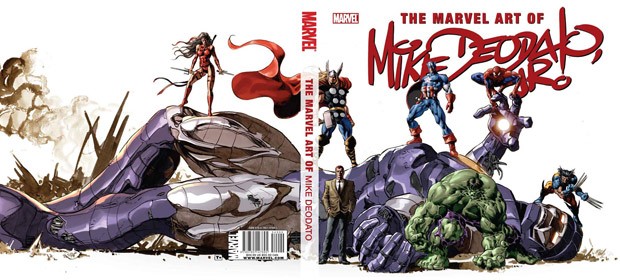 Capa de 'The art of Mike Deodato HC', com arte do brasileiro que desenhou alguns dos principais heróis da Marvel (Foto: Divulgação/Marvel Comics)