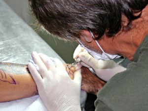Estúdio de tatuagem Manaus (Foto: Adneison Severiano G1/AM)