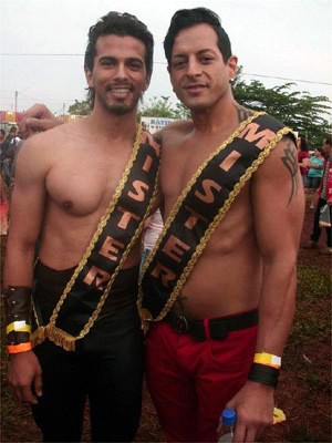 Danilo Moraes e Kleber Sabbadin em evento LGBT (Foto: Divulgação/Arquivo Pessoal)