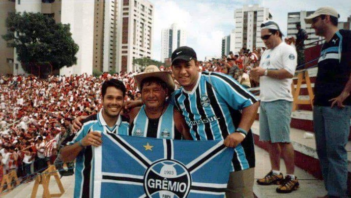 Torcida torcedores Grêmio Batalha dos Aflitos Luiz Roberto Gomes Diego Sanchez (Foto: Arquivo Pessoal)